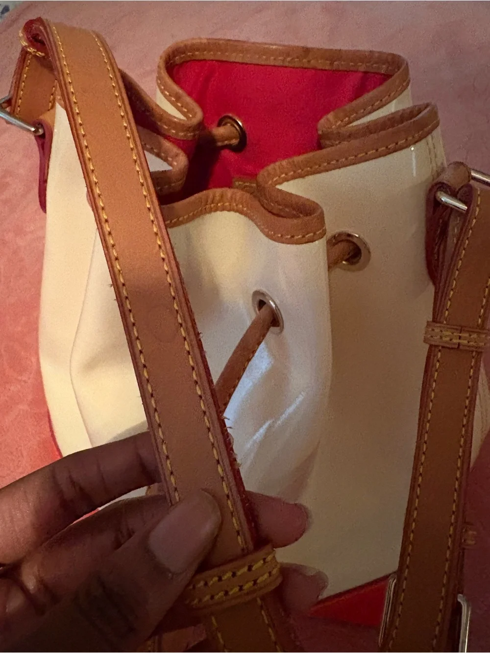 Dooney & Bourke Patent Leather Drawstring Bucket Bag ( Send Best Offer)